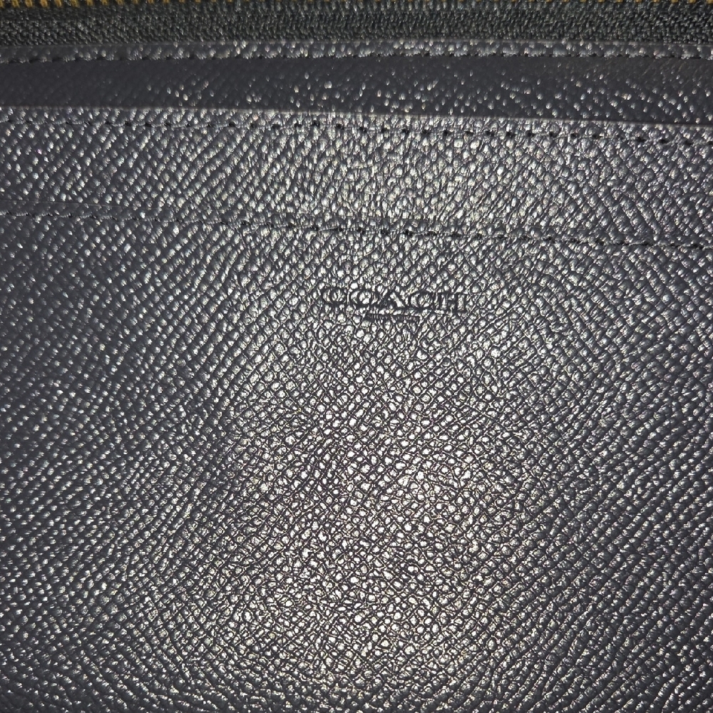 Coach Midnight Blue Zip Wallet - Picture 6 of 10